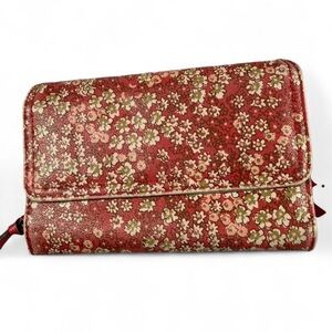 Chic Floral Red and Green Women's Wallet